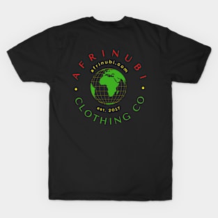 Afrinubi Clothing Company Logo - Rastafari Colors T-Shirt